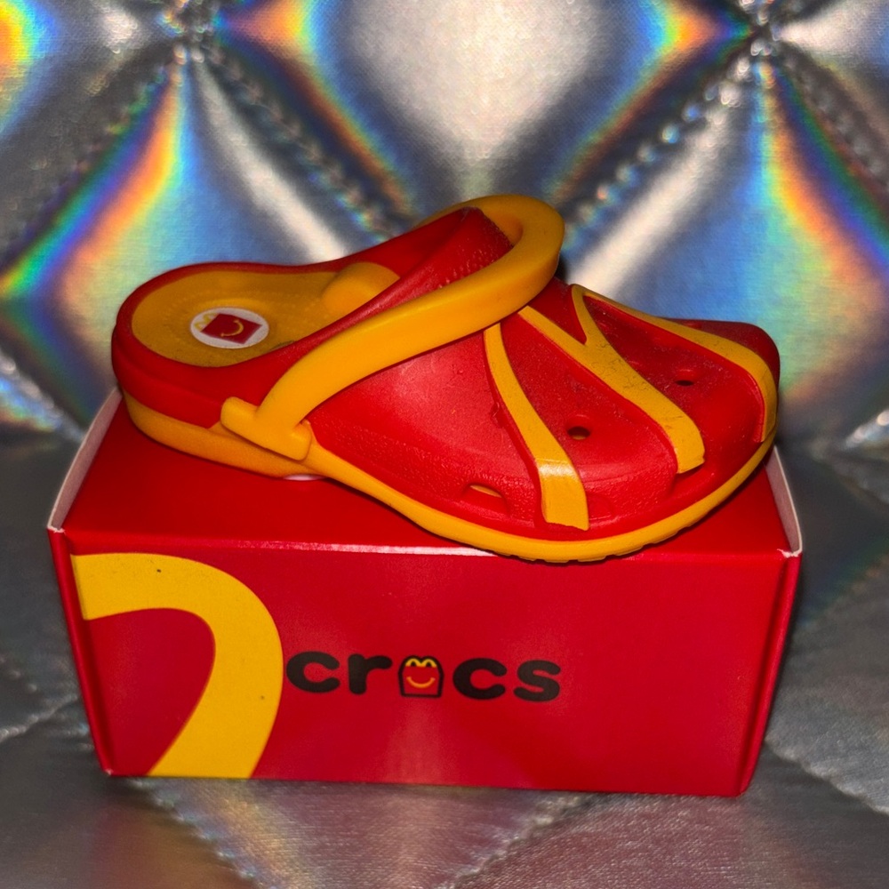 McDonald’s mini CROC, Golden Arches croc toy